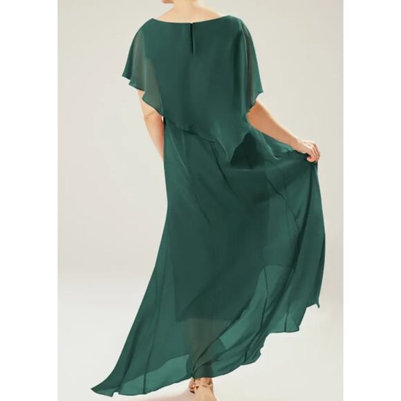 AW BRIDAL sz 6 M Emerald green beaded pearl Orla mother of bride dress NEW 0B14 - Picture 2 of 5